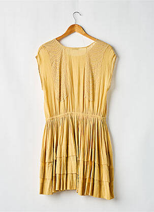 Robe mi-longue sans manche sans manche jaune MES DEMOISELLES...PARIS femme
