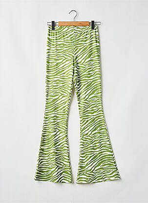 Pantalon flare taille élastique vert NASTY GAL femme