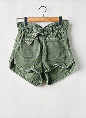 Short coupe droite vert MANGO femme