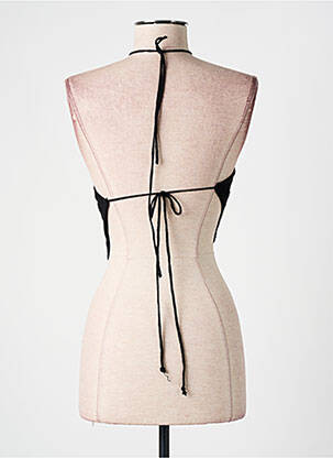 Top coupe cintrée fines bretelles noir NASTY GAL femme