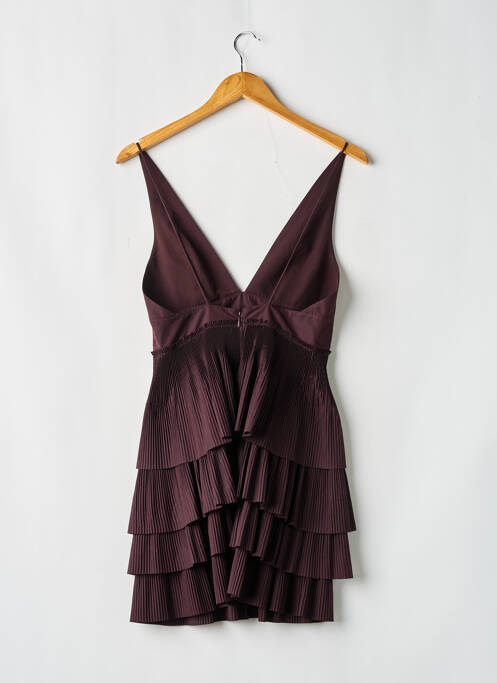 Robe courte coupe évasée fines bretelles violet H&M femme