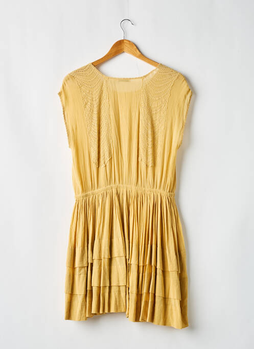 Robe mi-longue sans manche sans manche jaune MES DEMOISELLES...PARIS femme