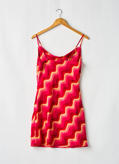 Robe courte col v fines bretelles rose NASTY GAL femme