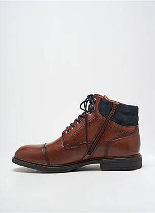 Bottines/boots matière lisse talon bas marron TAMARIS homme