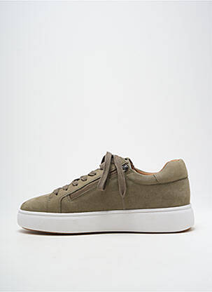 Baskets fermeture zip et lacets bout rond vert TAMARIS homme