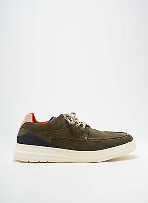 Baskets nubuck bout rond vert BULLBOXER homme