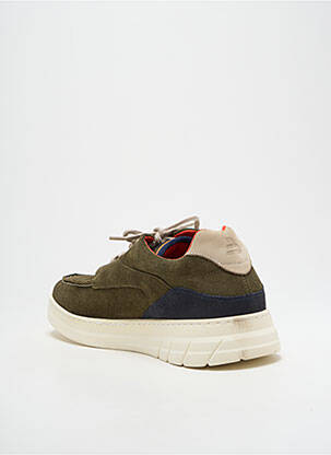 Baskets nubuck bout rond vert BULLBOXER homme