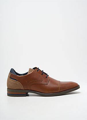 Derbies bout carré talon bas marron BULLBOXER homme