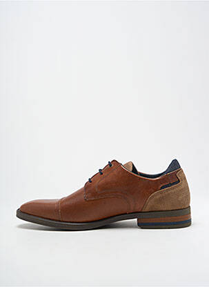 Derbies bout carré talon bas marron BULLBOXER homme