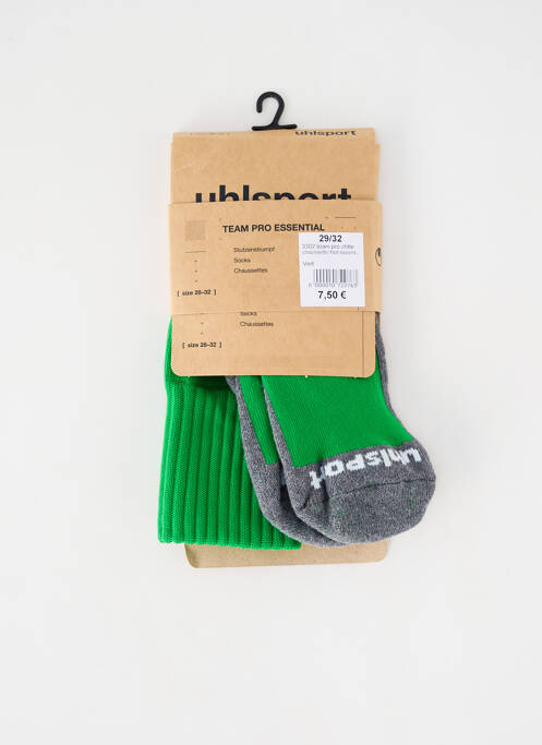 Chaussettes vert UHLSPORT pour unisexe