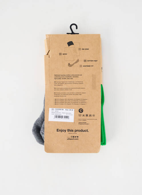 Chaussettes vert UHLSPORT pour unisexe