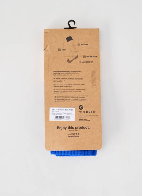 Chaussettes bleu UHLSPORT pour garçon