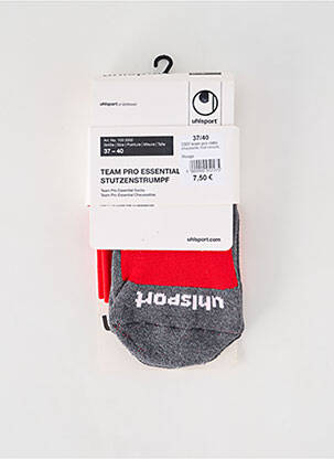 Chaussettes stretch rouge UHLSPORT homme