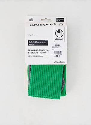 Chaussettes stretch vert UHLSPORT homme
