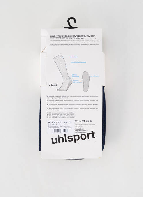 Chaussettes bleu fonce UHLSPORT pour homme