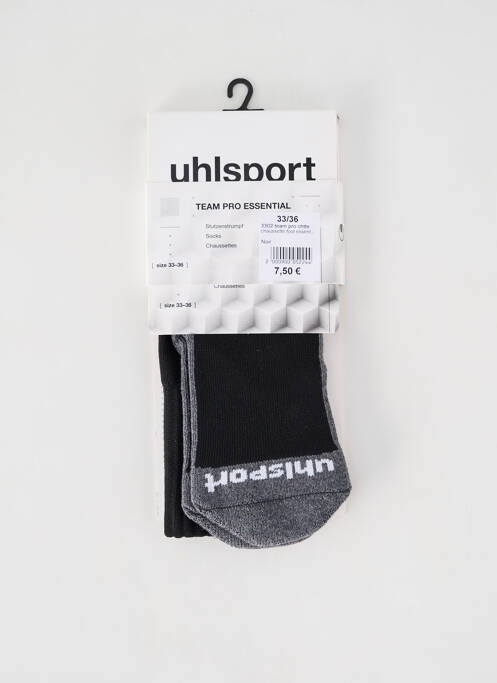 Chaussettes noir UHLSPORT pour homme