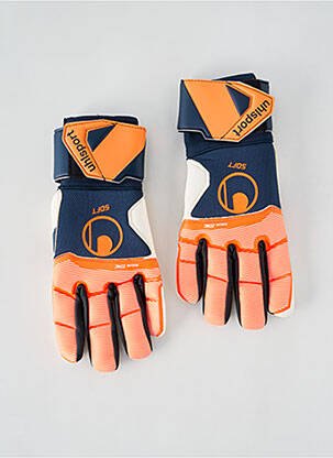 Gants sport football orange UHLSPORT unisexe