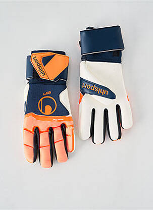Gants sport football orange UHLSPORT unisexe