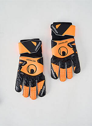 Gants sport football orange UHLSPORT unisexe