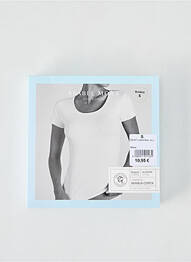 T-shirt stretch manches courtes blanc YSABEL MORA femme