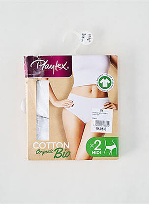 Culotte blanc PLAYTEX pour femme