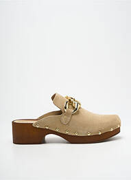 Mules/sabots nubuck talon de 4 à 6cm beige MARCO TOZZI femme