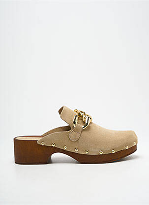 Mules/sabots talon de 4 à 6cm beige MARCO TOZZI femme