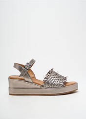 Sandales/Nu pieds argent COCO ET ABRICOT pour femme seconde vue