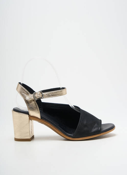 Sandales/nu pieds matière lisse talon de 4 à 6cm or LUNE & L'AUTRE femme