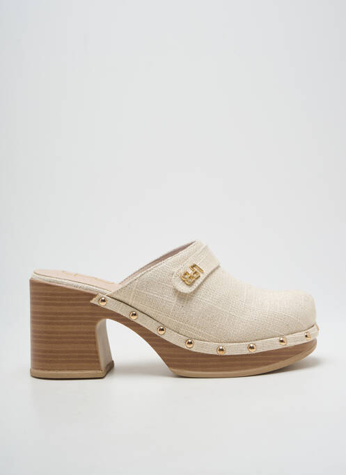 Mules/Sabots beige LPB pour femme