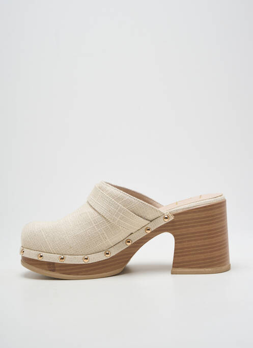 Mules/Sabots beige LPB pour femme