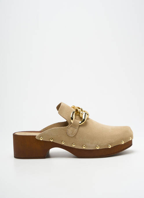 Mules/Sabots beige MARCO TOZZI pour femme