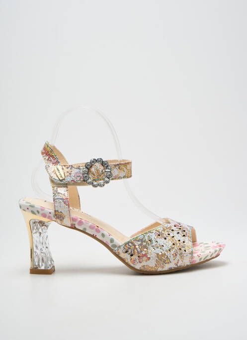 Sandales/Nu pieds beige LAURA VITA pour femme