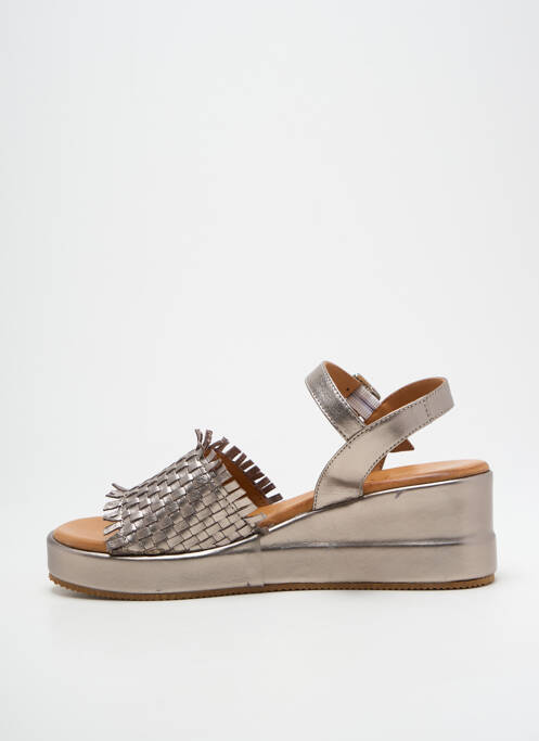 Sandales/Nu pieds argent COCO ET ABRICOT pour femme