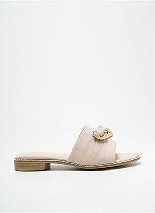 Mules/sabots type de semelle amortissante talon plat jusqu'à 3cm beige MARCO TOZZI femme