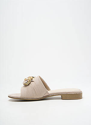 Mules/sabots type de semelle amortissante talon plat jusqu'à 3cm beige MARCO TOZZI femme