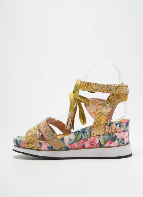 Sandales/Nu pieds jaune LAURA VITA pour femme