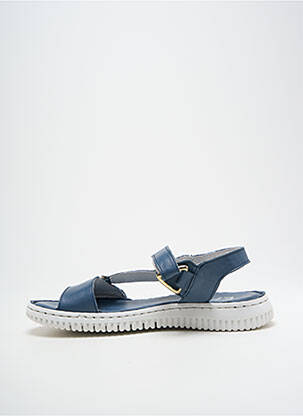 Sandales/nu pieds matière lisse talon plat jusqu'à 3cm bleu ELUE PAR NOUS femme