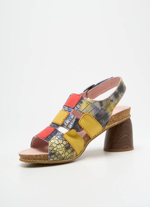 Sandales/Nu pieds jaune LAURA VITA femme