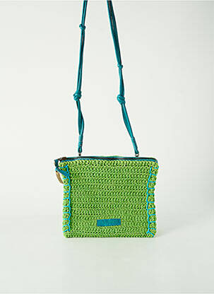 Sac multipoches forme rectangulaire vert SURKANA femme