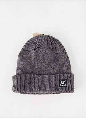 Bonnet stretch gris SUPER.NATURAL femme