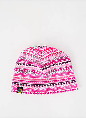 Bonnet imprimé fantaisie rose BUFF fille