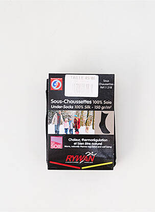 Chaussettes stretch noir RYWAN homme