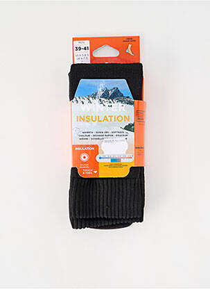 Chaussettes stretch noir THERM-IC homme