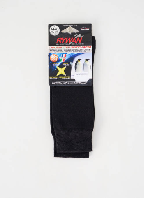 Chaussettes noir RYWAN pour homme