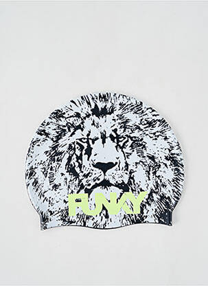 Bonnet imprimé fantaisie noir FUNKY unisexe