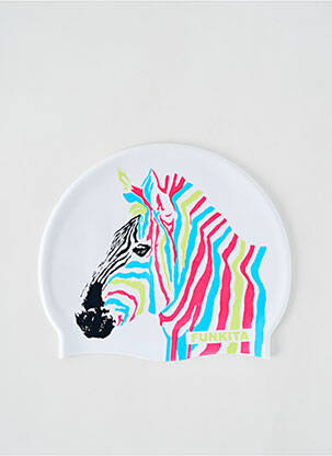 Bonnet sport natation blanc FUNKITA femme