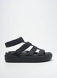 Sandales/nu pieds tissage satiné talon de 4 à 6cm noir CROCS femme