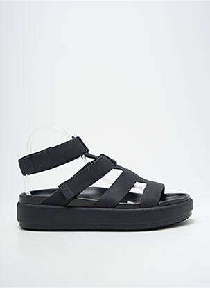 Sandales/nu pieds tissage satiné talon de 4 à 6cm noir CROCS femme