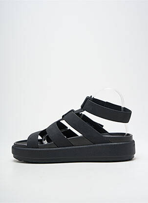 Sandales/nu pieds tissage satiné talon de 4 à 6cm noir CROCS femme
